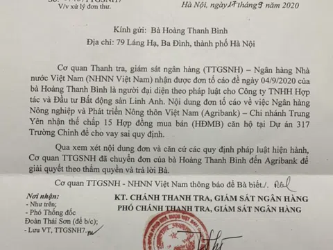 Vì sao giám đốc Agribank Trung Yên bị doanh nghiệp tố vi phạm quy định hoạt động ngân hàng?