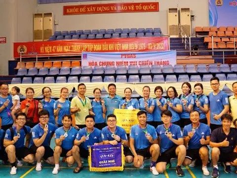 Đoàn thể thao PV GAS xuất sắc giành giải Nhì toàn đoàn tại Hội thao Dầu khí 2022