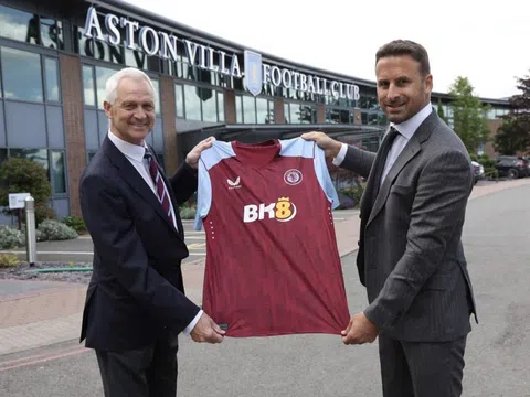 Câu lạc bộ Aston Villa đồng ý thỏa thuận hợp tác kỷ lục với BK8
