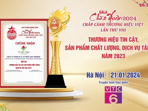 Chương trình “Gala Chào Xuân 2024 – Chắp cánh Thương hiệu Việt, vinh danh Thương hiệu tin cậy, sản phẩm chất lượng, dịch vụ tận tâm” lần thứ VIII