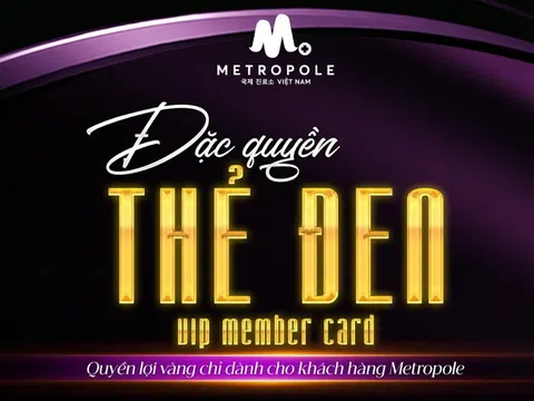 Thẻ bảo hành vật lý VIP CARD MEMBER độc quyền tại Metropole Clinic duy nhất tại Việt Nam