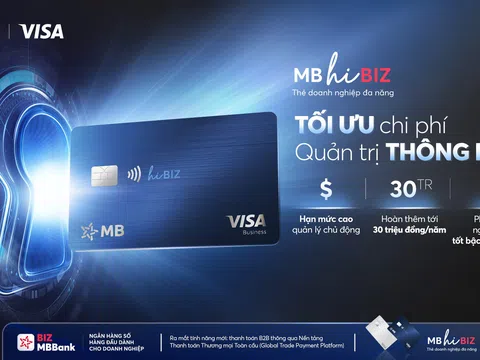 MB ra mắt thẻ doanh nghiệp MB Visa Hi BIZ tối ưu chi tiêu, mở rộng giao thương