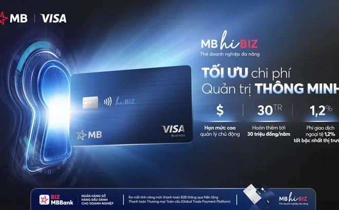 MB ra mắt thẻ doanh nghiệp MB Visa Hi BIZ tối ưu chi tiêu, mở rộng giao thương